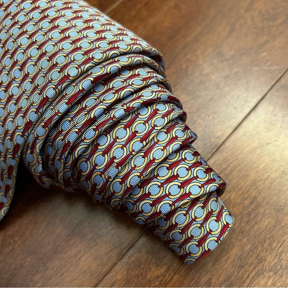 Brooks Brothers 346 Men's 100% Silk Tie - Blue and Red - Picture 2 of 9